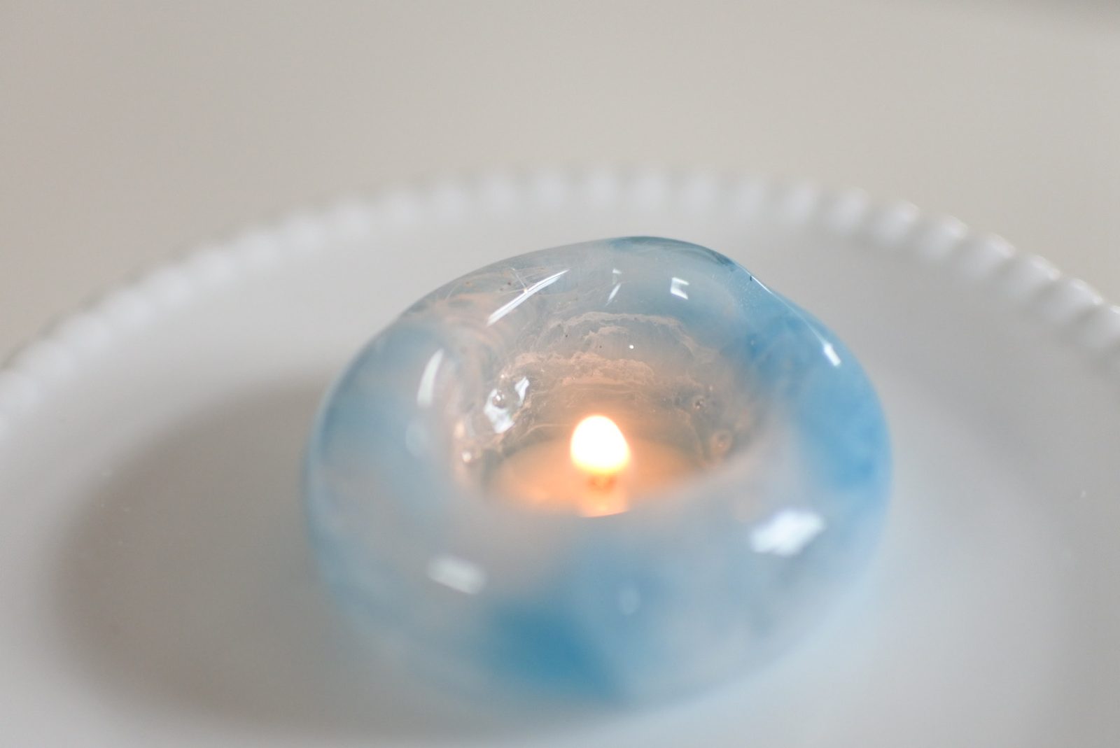 Marble Orb — glowing as it burns