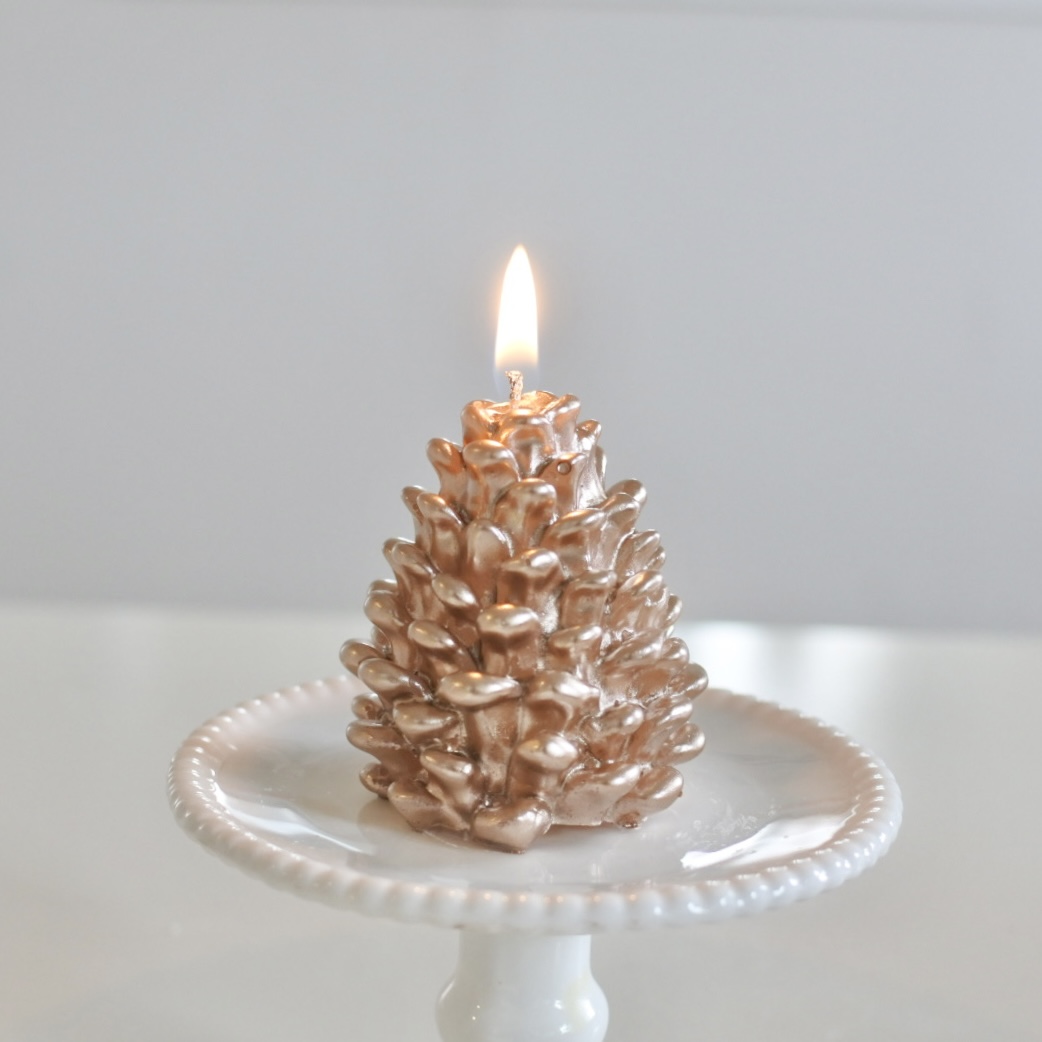 winter corn candle /copper
